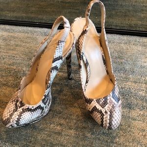 Brian Atwood Faran Snake Slingback Pumps